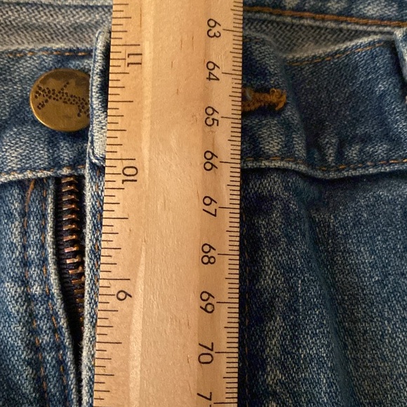 Wrangler Naturally Distressed Vintage Blokecore Denim Jeans 34/32 - Picture 5 of 16